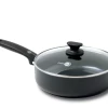 GreenPan Hapjespan Met Deksel - Cambridge - Infinity Black - ø 24 Cm / 3.1 Liter - Keramische Anti-aanbaklaag -Westmark Winkel Afbeeldingen CL 2022 06 16T135226.175