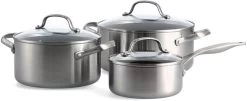 GreenPan Pannenset Geneva - RVS - 3 Delige Set