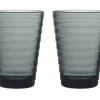 Iittala Glas Aino Aalto - Donkergrijs - 330 Ml - 2 Stuks 2 Iittala Glas Aino Aalto - Donkergrijs - 330 Ml - 2 Stuks -Westmark Winkel Aino Aalto tumbler 33 cl dark grey 2pcs 1