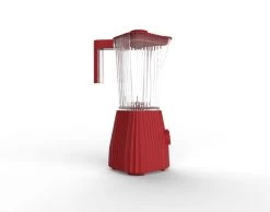 Alessi Blender Plissé - 5 Snelheden + Turbostand - Rood - Michele De Lucchi - 1.5 Liter - MDL09 R -Westmark Winkel Alessi Blender1