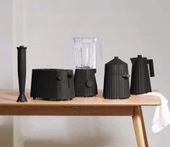 Alessi Broodrooster Plissé - 6 Standen - Zwart - Michele De Lucchi - MDL08 B -Westmark Winkel Alessi Plisse MDL06 07 08 09 10 B A4 3500pxl