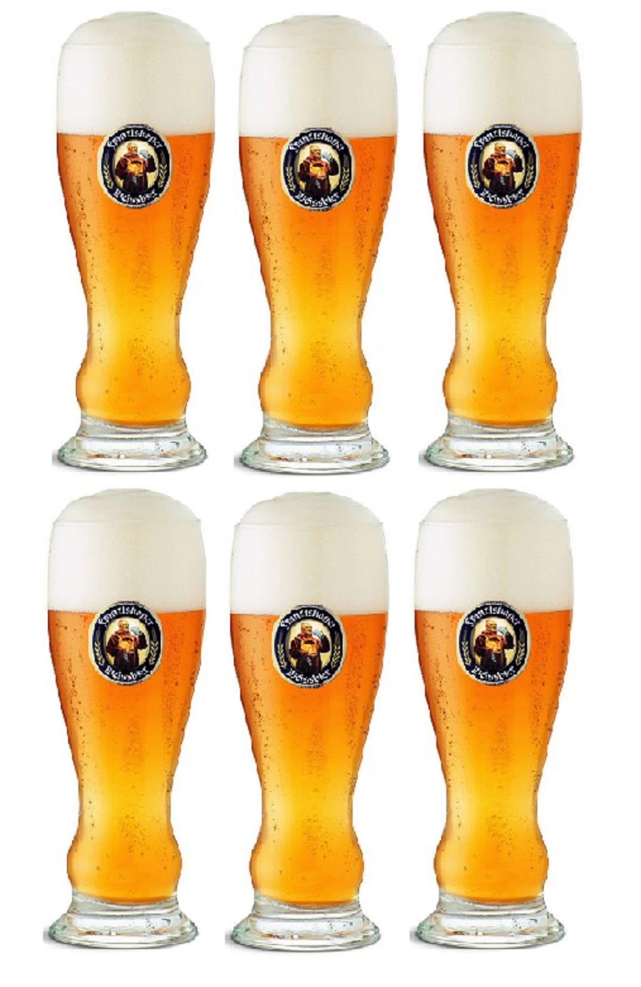Franziskaner Bierglas Weizen - 500 Ml - 6 Stuks 3 Franziskaner Bierglas Weizen - 500 Ml - 6 Stuks