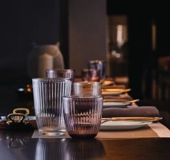 Bormioli Rocco Waterglazen Line - Blauw - 290 Ml - 6 Stuks -Westmark Winkel Bormioli Glas Line Transparant 29 cl Sfeer