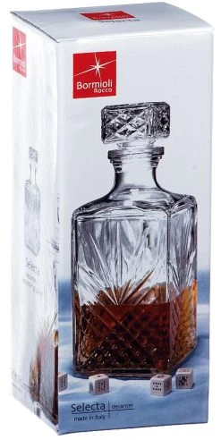 Bormioli Rocco Whiskey Karaf Selecta - 1 Liter -Westmark Winkel Bormioli Selecta Karaf 1liter