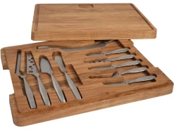 Boska Kaasset Ultimate Monaco+ (Eikenhouten Serveerplank & 10 RVS Kaasmessen) - 11 Delige Set -Westmark Winkel CL productafbeeldingen 19