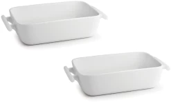 BonBistro Ovenschaal Yong Squito - 20 X 14 X 6 Cm / 1.1 Liter - Wit - 2 Stuks