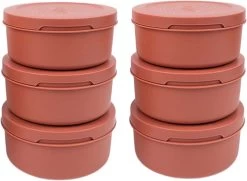 ZiiPa Pizzadeeg Doos - ø 16 Cm / 250 Gram - Terracotta - 6 Stuks