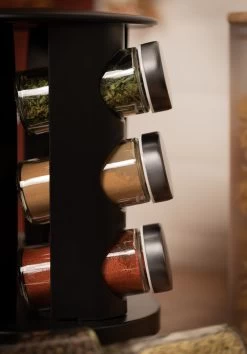 Blackwell Kruidenrek / Kruidencarrousel - Inclusief 12 Kruidenpotjes - Zwart -Westmark Winkel COOK4394