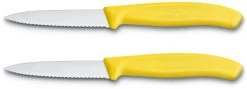 Victorinox Schilmes Swiss Classic - Geel - Gekarteld - 2 Stuks