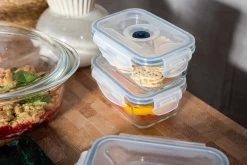 Sareva Vacuum Ovenschalen / Vershoudbakjes - Hittebestendid Glas - 3 Delige Set / 485 Ml + 970 Ml 10 Sareva Vacuum Ovenschalen / Vershoudbakjes - Hittebestendid Glas - 3 Delige Set / 485 Ml + 970 Ml -Westmark Winkel Crumble in ovenschaal en vershoudbakjes 4 1