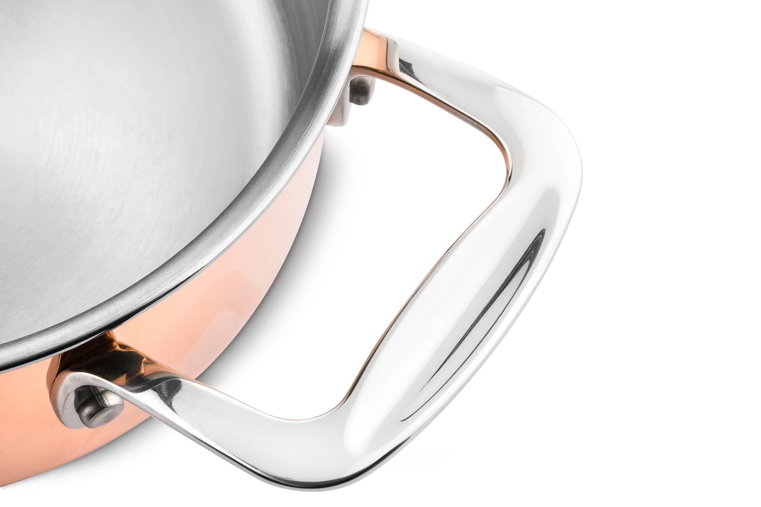 DUCQ Pannenset (Kookpan ø 18 / 20 / 20 Cm + Steelpan ø 16 Cm) + Deksels - Koper - 4 Delige Set 14 DUCQ Pannenset (Kookpan ø 18 / 20 / 20 Cm + Steelpan ø 16 Cm) + Deksels - Koper - 4 Delige Set - Afbeelding 12