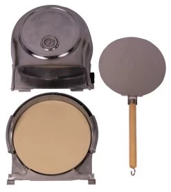 Fernus & Friends Pizza Oven - Voor Fornuis - Pure Polished Aluminium - Voor ø 26 Cm Pizza's -Westmark Winkel Fernus zilver 3 delig