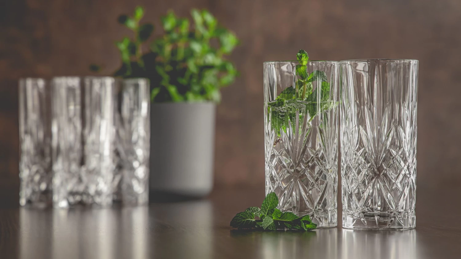 Cookinglife Longdrinkglazen Moy - 360 Ml - 4 Stuks 5 Cookinglife Longdrinkglazen Moy - 360 Ml - 4 Stuks - Afbeelding 3