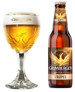Grimbergen Bierglas Op Voet - 330 Ml -Westmark Winkel Grimbergen glas nieuw met fles