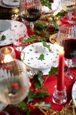 Studio Tavola Kerstservies - Porselein - Rood - 18-delig / 6 Personen -Westmark Winkel HIT Kerstservies sfeer rood 10