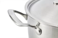 Habonne Kookpan Queen - TriPly RVS - ø 20 Cm / 2.5 Liter -Westmark Winkel Habonne QUEEN detail handgreep 2