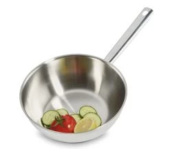 Habonne Wokpan - TriPly RVS - ø 24 Cm - Zonder Anti-aanbaklaag 5 Habonne Wokpan - TriPly RVS - ø 24 Cm - Zonder Anti-aanbaklaag -Westmark Winkel Habonne wok 24 cm Triply met steel sfeer
