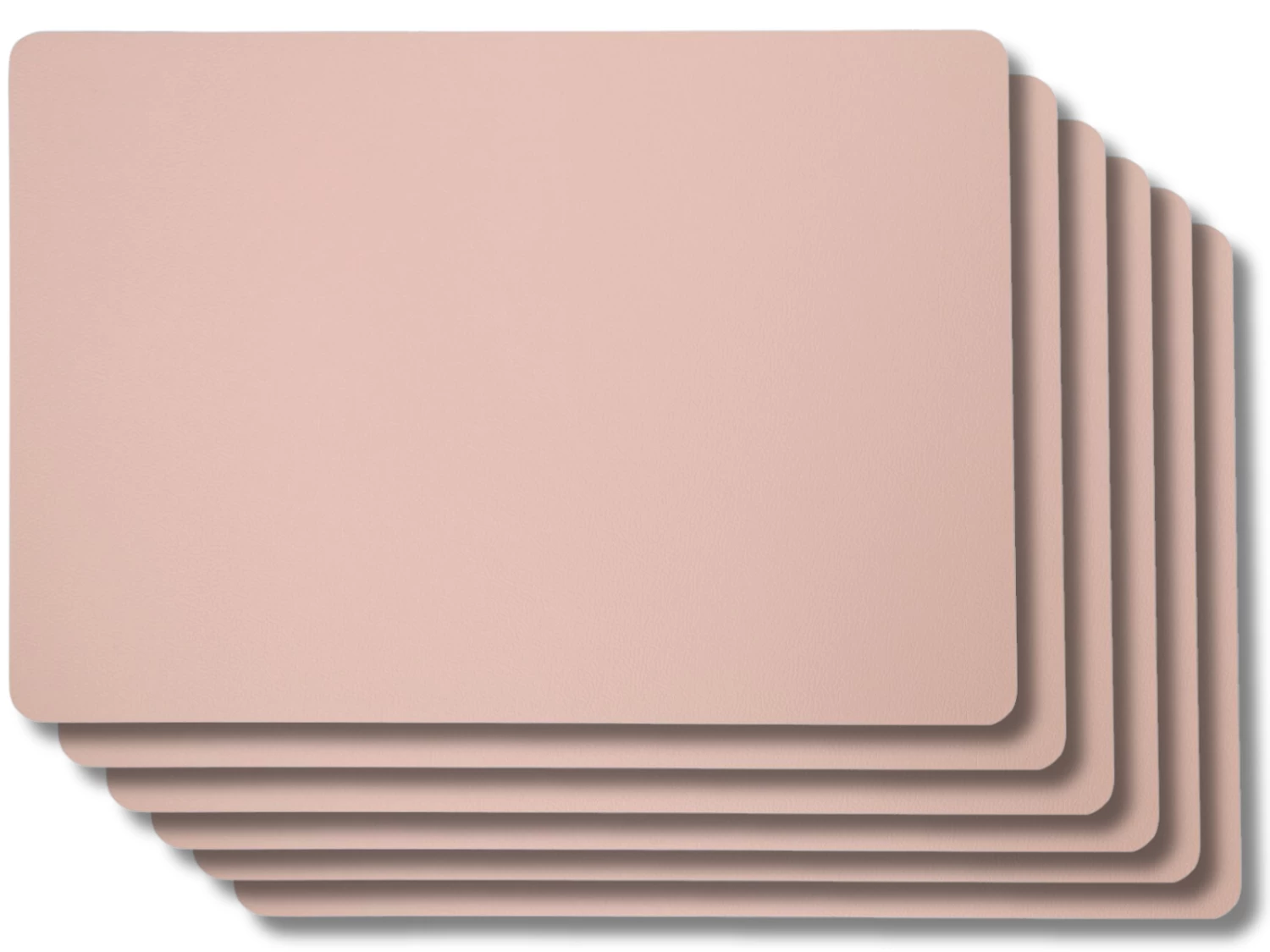 Jay Hill Placemats - Vegan Leer - Grijs / Roze - Dubbelzijdig - 46 X 33 Cm - 6 Stuks 3 Jay Hill Placemats - Vegan Leer - Grijs / Roze - Dubbelzijdig - 46 X 33 Cm - 6 Stuks