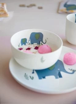 ASA Selection Kinderservies Kids Emma Olifant 5-delig -Westmark Winkel Kindergeschirr kids schale teller elefant