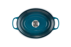 Le Creuset Braadpan Signature - Ovaal - Deap Teal - ø 29 Cm / 4.7 Liter 15 Le Creuset Braadpan Signature - Ovaal - Deap Teal - ø 29 Cm / 4.7 Liter -Westmark Winkel LC 20210125 HL PS FS 21178296422430 004