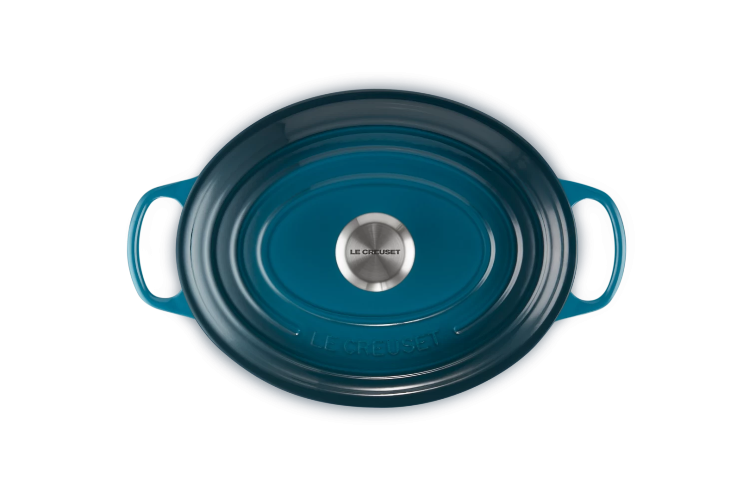 Le Creuset Braadpan Signature - Ovaal - Deap Teal - ø 29 Cm / 4.7 Liter 8 Le Creuset Braadpan Signature - Ovaal - Deap Teal - ø 29 Cm / 4.7 Liter - Afbeelding 6