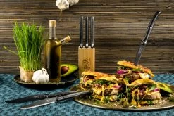 Laguiole Style De Vie Steakmessen Premium Line Black Stonewash 6 Stuks -Westmark Winkel Laguiole Premium Line Steakmes Black Stonewasch sf gr 2