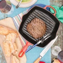 Le Creuset Grillpan Signature - Kersenrood - 26 X 26 Cm - Geëmailleerde Anti-aanbaklaag -Westmark Winkel Le Creuset Cerise 4 750px