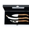 Laguiole Style De Vie Kaasmessen / Kaasmessenset Luxury Line Olijfhout - 3 Stuks 2 Laguiole Style De Vie Kaasmessen / Kaasmessenset Luxury Line Olijfhout - 3 Stuks -Westmark Winkel LuxKaasV2Olijf