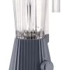 Alessi Blender Plissé - 5 Snelheden + Turbostand - Grijs - Michele De Lucchi - 1.5 Liter - MDL09 G -Westmark Winkel MDL09 04 1 A4 3500pxl