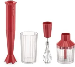 Alessi Staafmixer Set Plissé - Rood - Michele De Lucchi - MDL10S R