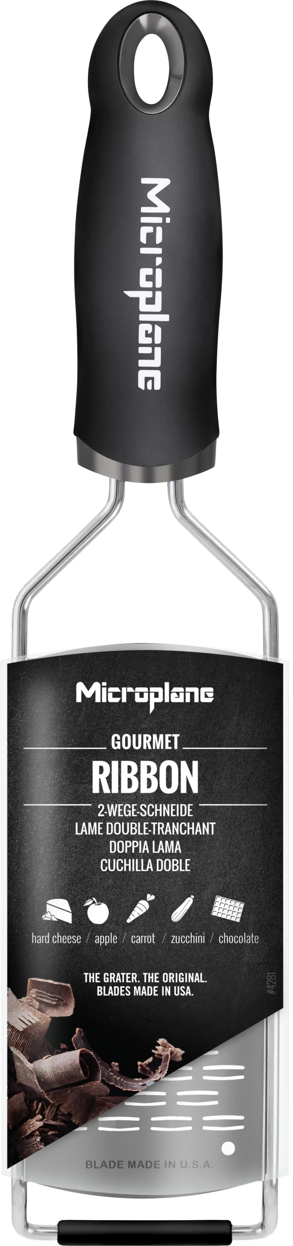 Microplane Rasp Gourmet - Medium Ribbon - RVS 5 Microplane Rasp Gourmet - Medium Ribbon - RVS - Afbeelding 3