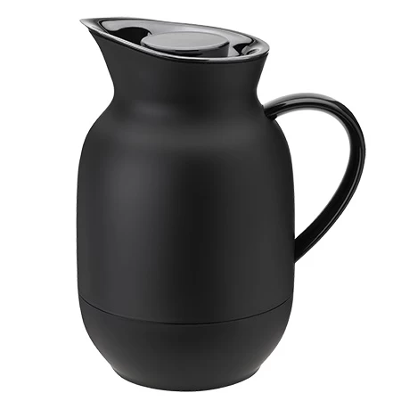 Stelton Thermoskan Voor Koffie Amphora Soft Black 1 Liter 3 Stelton Thermoskan Voor Koffie Amphora Soft Black 1 Liter