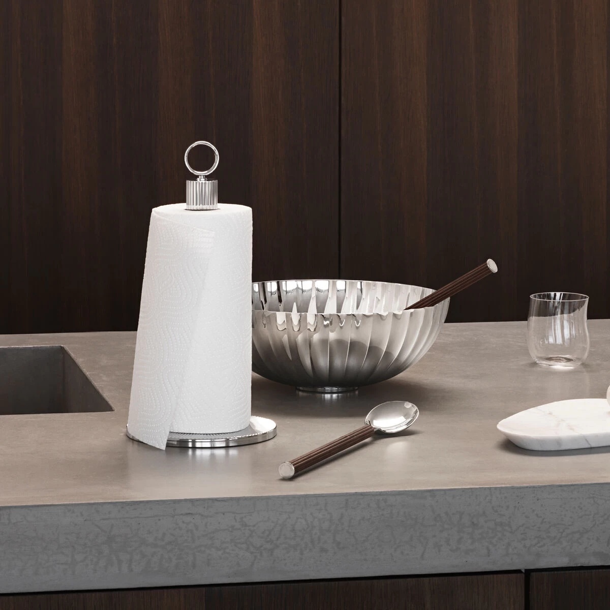 Georg Jensen Saladebestek Bernadotte - Black Oak 4 Georg Jensen Saladebestek Bernadotte - Black Oak - Afbeelding 2