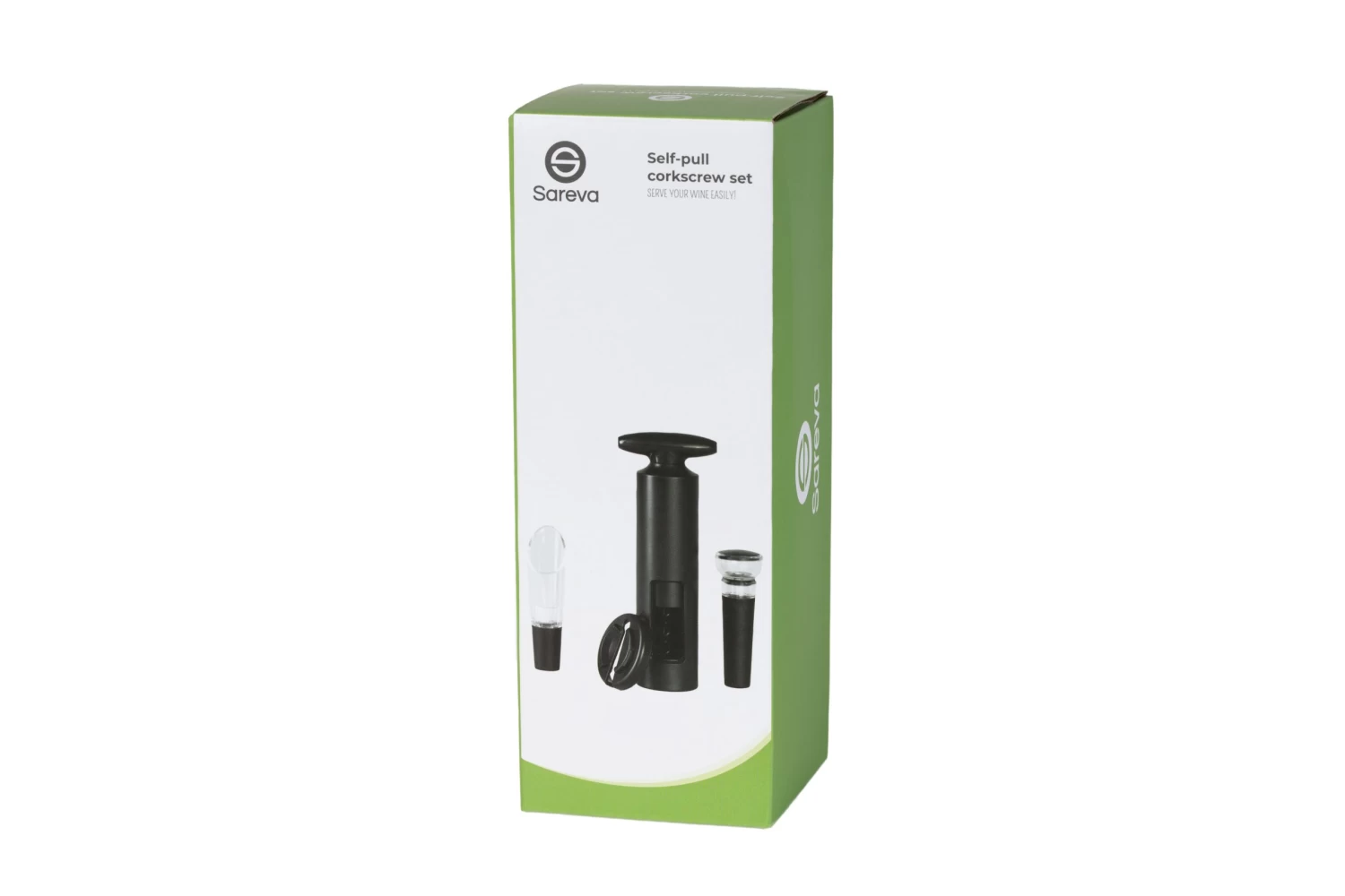 Sareva Wijnopener Set (met Wijnstopper. Foliesnijder & Schenktuit) 9 Sareva Wijnopener Set (met Wijnstopper. Foliesnijder & Schenktuit) - Afbeelding 7