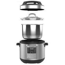 Espressions Smart Pressure Cooker / Multicooker / Slowcooker - 5.7 Liter - EP6000 -Westmark Winkel SmartPressureCooker57LexplodedviewLR 61a0f5ece41677.46431295