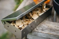 Jay Hill BBQ Smoker Box / Rookbox - RVS - 22 X 9 X 4 Cm -Westmark Winkel Smokebox Rookhout 1