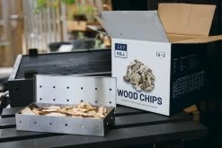 Jay Hill BBQ Smoker Box / Rookbox - RVS - 22 X 9 X 4 Cm -Westmark Winkel Smokebox Rookhout 7