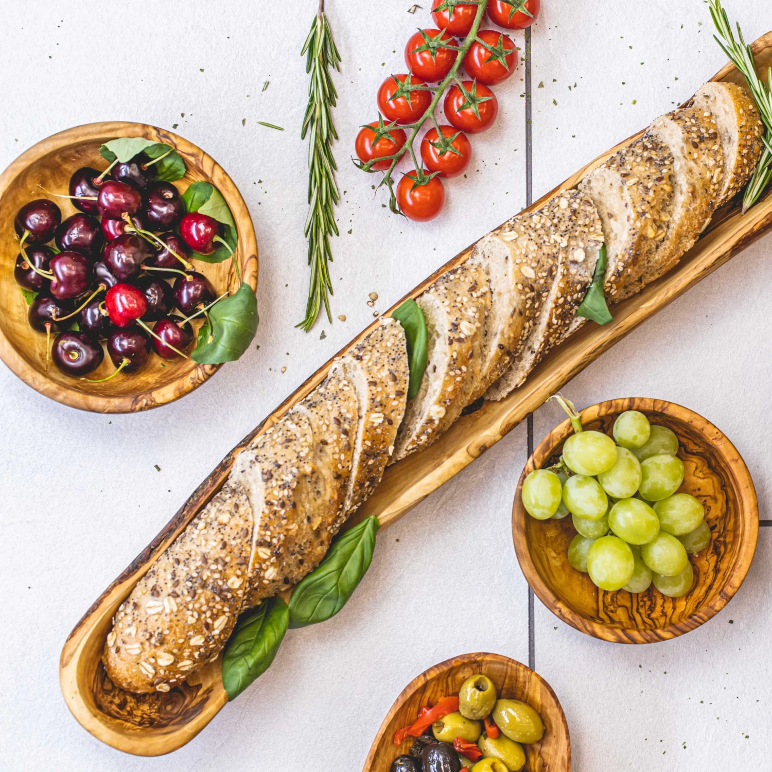 Jay Hill Stokbroodbak Tunea - Olijfhout - 50 Cm 4 Jay Hill Stokbroodbak Tunea - Olijfhout - 50 Cm - Afbeelding 2