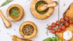 Jay Hill Vijzel Tunea - Olijfhout - ø 12 Cm -Westmark Winkel Tunea 24 1 2