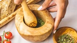 Jay Hill Vijzel Tunea - Olijfhout - ø 12 Cm -Westmark Winkel TuneaHand 10