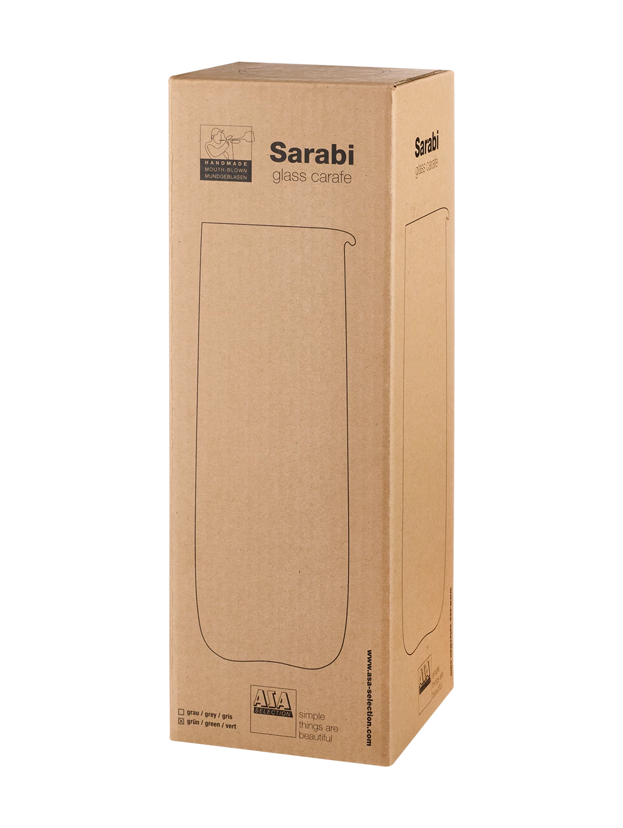 ASA Selection Karaf Sarabi - Groen - 1.2 Liter 5 ASA Selection Karaf Sarabi - Groen - 1.2 Liter - Afbeelding 3
