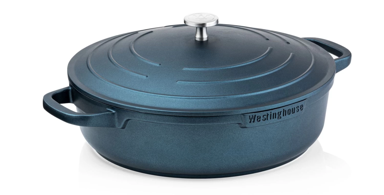Westinghouse Hapjespan Performance - Bravery Blue - ø 32 Cm / 5.8 Liter - Standaard Anti-aanbaklaag 3 Westinghouse Hapjespan Performance - Bravery Blue - ø 32 Cm / 5.8 Liter - Standaard Anti-aanbaklaag
