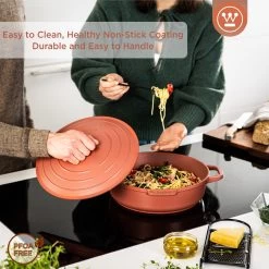 Westinghouse Hapjespan Performance - Rebel Red - ø 32 Cm / 5.8 Liter - Standaard Anti-aanbaklaag -Westmark Winkel WCCC0095L28OR 4 1