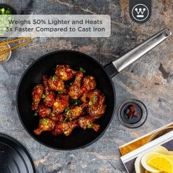 Westinghouse Wokpan Performance - Blissful Black - ø 28 Cm - Standaard Anti-aanbaklaag 20 Westinghouse Wokpan Performance - Blissful Black - ø 28 Cm - Standaard Anti-aanbaklaag -Westmark Winkel WCCW0095028BK 2