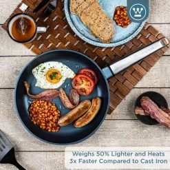 Westinghouse Koekenpan Performance - Bravery Blue - ø 24 Cm - Standaard Anti-aanbaklaag -Westmark Winkel WCFP0095024BL 2