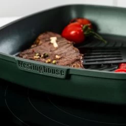 Westinghouse Grillpan Performance - Gracious Green - 28 X 28 Cm - Standaard Anti-aanbaklaag -Westmark Winkel WCFP0095G28SG 9