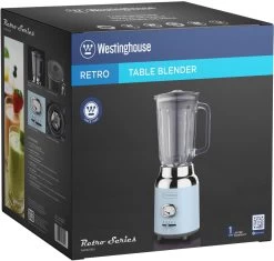 Westinghouse Blender Retro Collections - Blauw - 1.5 Liter - WKBE221BU -Westmark Winkel WKBE221BU Table Blender BOX