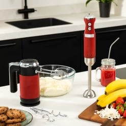 Westinghouse Staafmixer Retro Collections - 600 W - Cranberry Red - WKHBS270RD 13 Westinghouse Staafmixer Retro Collections - 600 W - Cranberry Red - WKHBS270RD -Westmark Winkel WKHBS270RD Retro Hand Blender 5