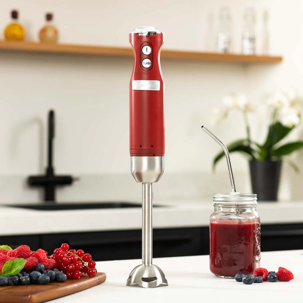 Westinghouse Staafmixer Retro Collections - 600 W - Cranberry Red - WKHBS270RD 5 Westinghouse Staafmixer Retro Collections - 600 W - Cranberry Red - WKHBS270RD - Afbeelding 3