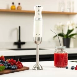 Westinghouse Staafmixer Retro Collections - 600 W - Vanilla White - WKHBS270WH -Westmark Winkel WKHBS270WH Retro Hand Blender 7 600x600 1